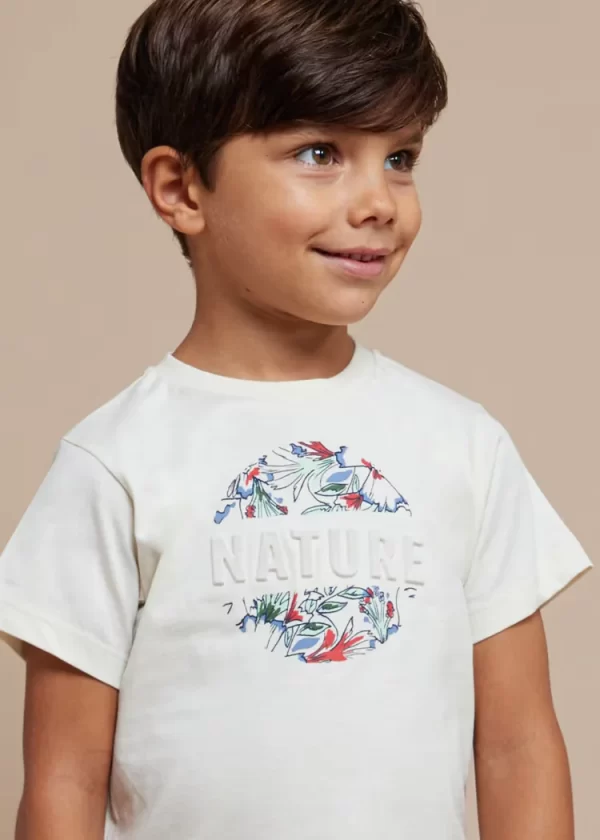 T-shirt relevo Better Cotton menino