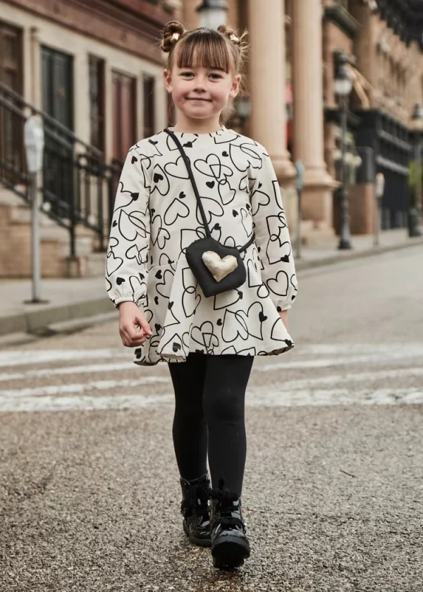 Vestido com bolsa menina